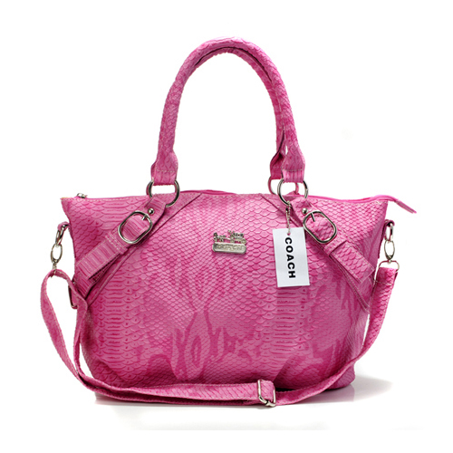 Coach Madison Embossed Medium Pink Totes DES - Click Image to Close